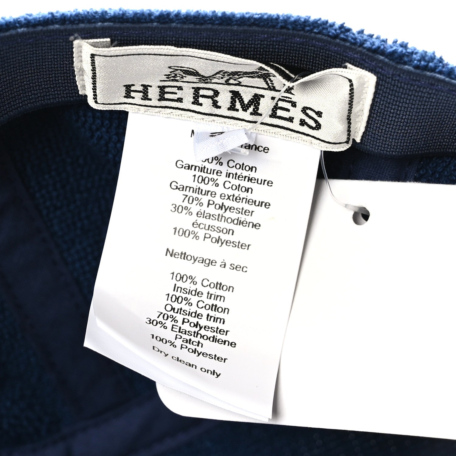 Hermes Eponge Cotton Davis Sunshine Hat S Marine 7 of 8