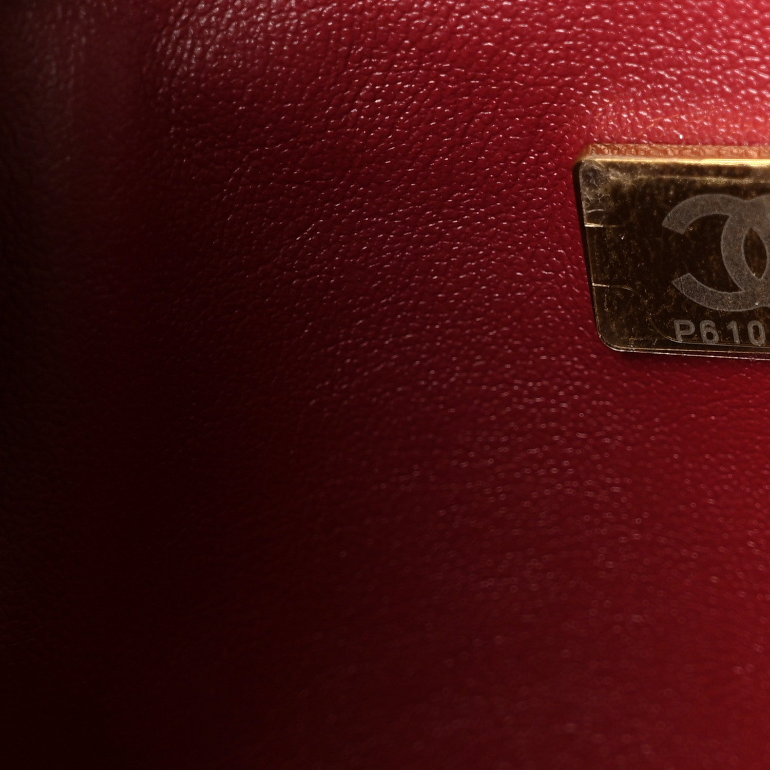 Chanel Calfskin Crocodile Embossed Archetype Small Shopping Tote Burgundy 7 of 11
