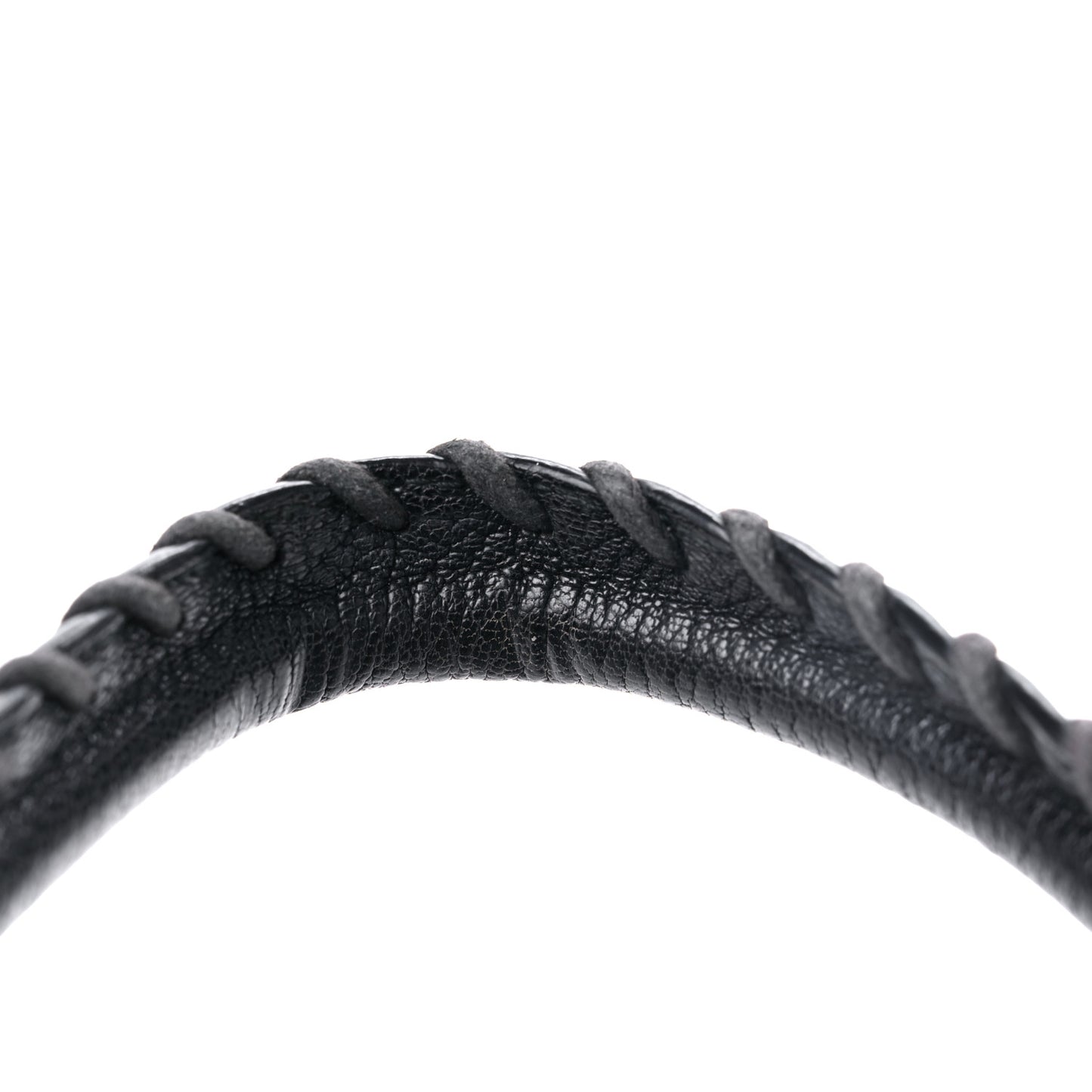 Chevre Silver Metallic Edge Hardware Velo Black