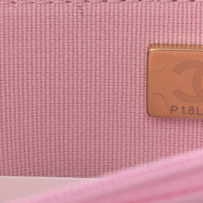 Chanel Lambskin Resin Quilted Wallet On Chain WOC Dark Pink 10 of 14