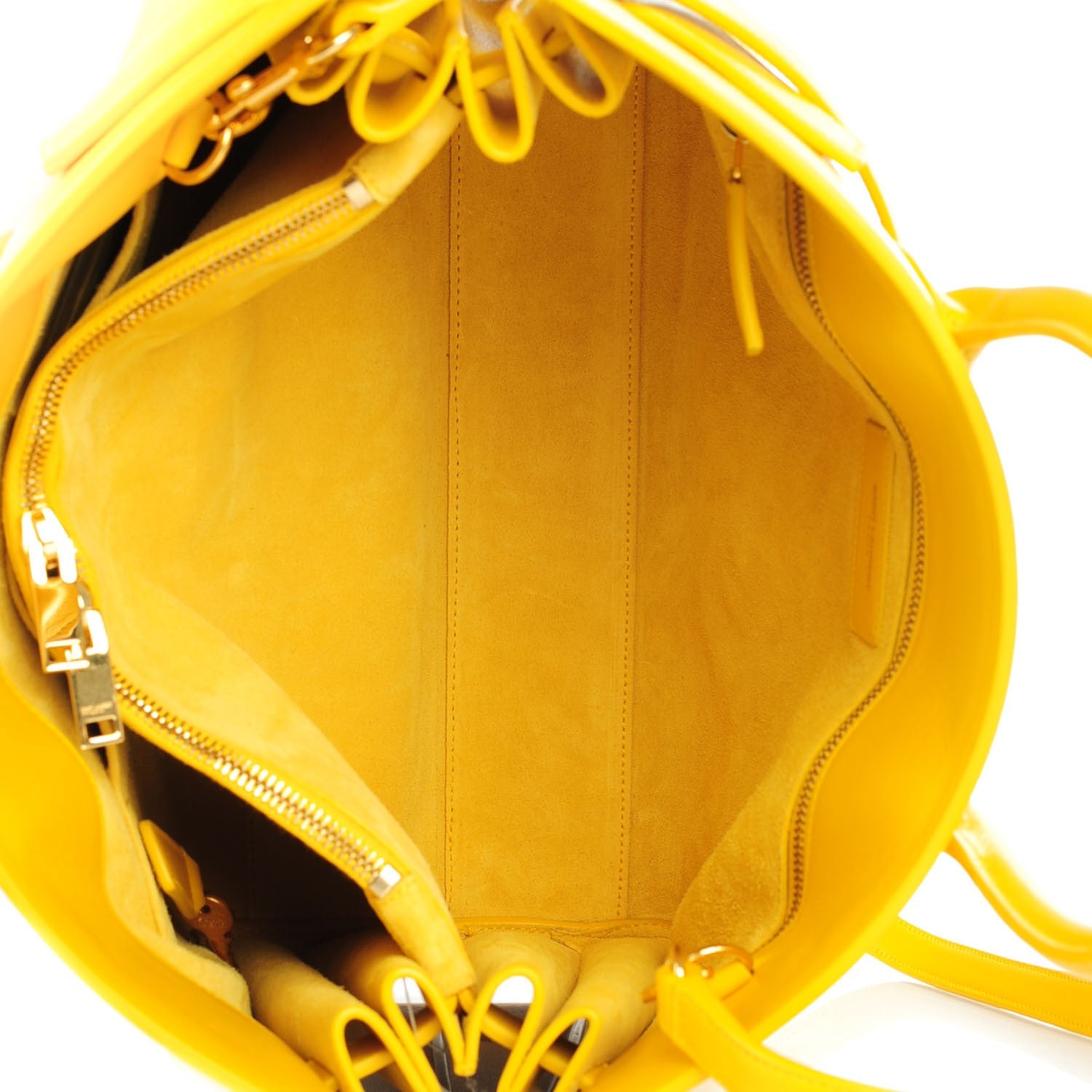 Saint Laurent Calfskin Small Sac De Jour Jaune 5 of 7