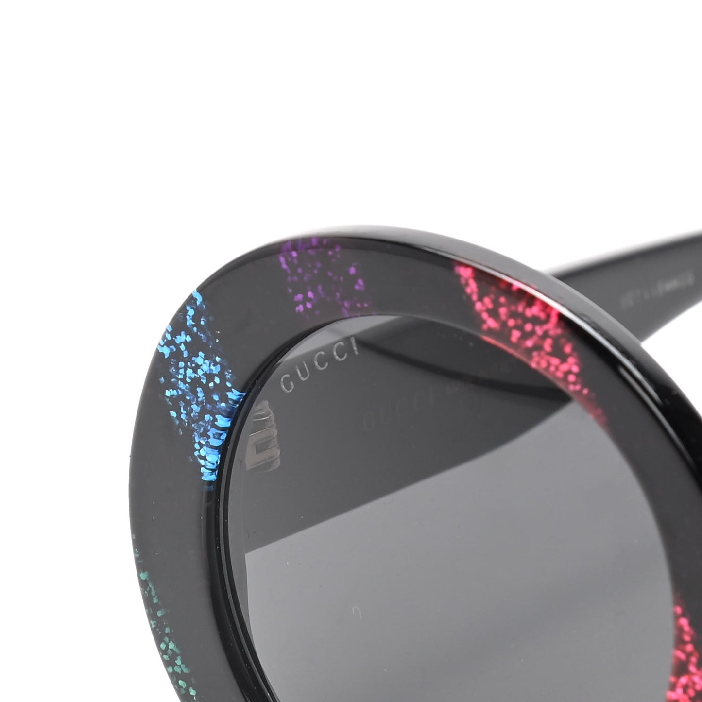 Acetate Round Glitter GG0319S Sunglasses Rainbow