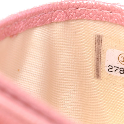 Chanel Iridescent Caviar Quilted Card Holder Rose Pink 8 of 9