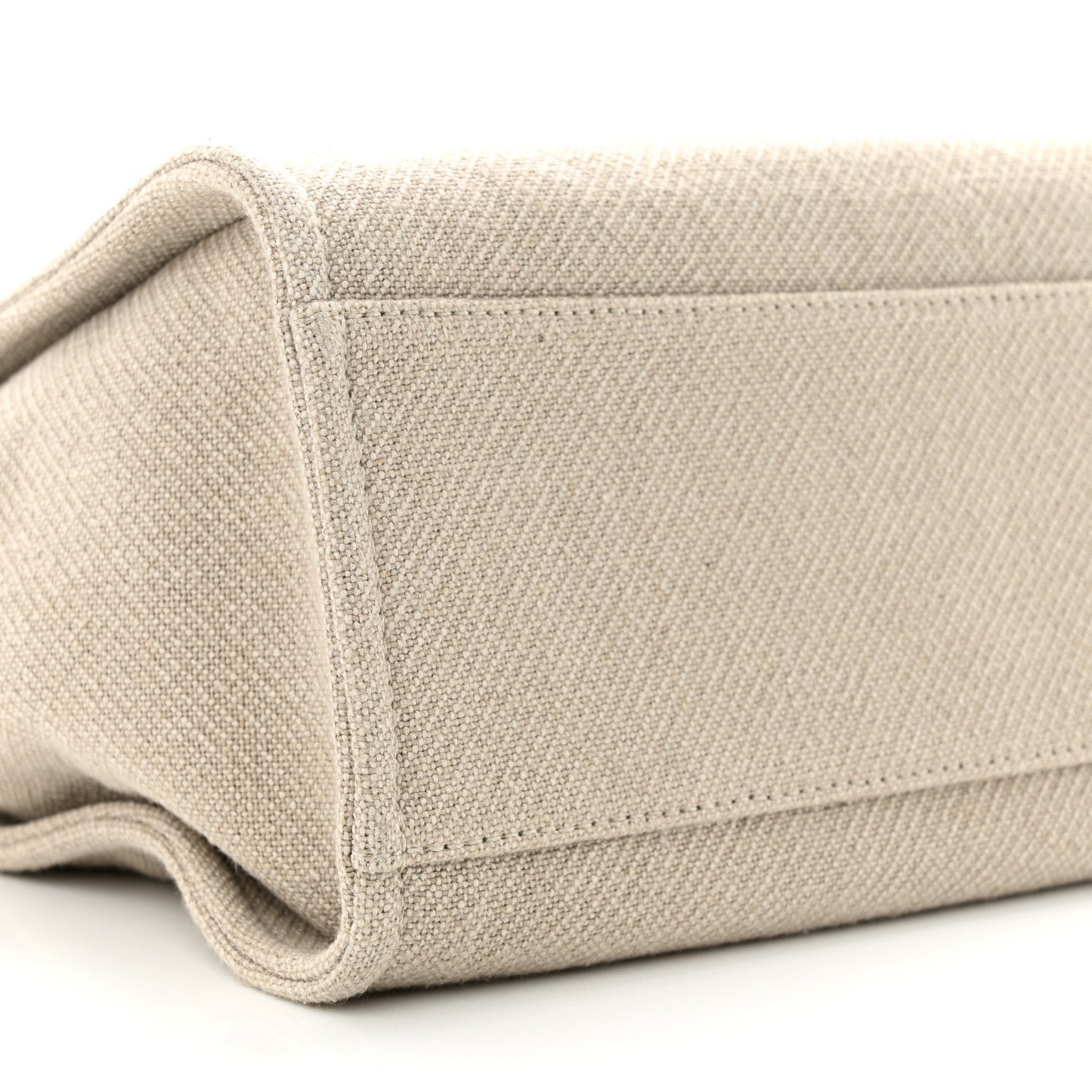 Mixed Fibers Small Deauville Tote Beige Black