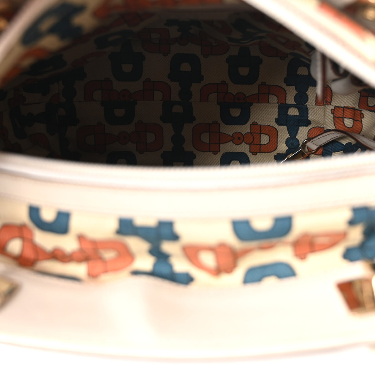 Guccissima Small Punch Tote Off White