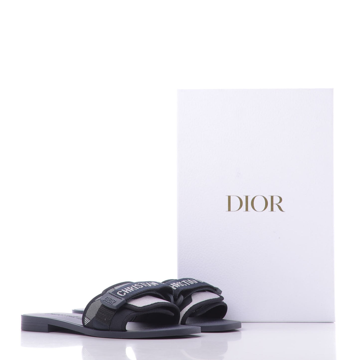 Canvas Dior(e)volution Mule Slide Sandals 39 Deep Blue