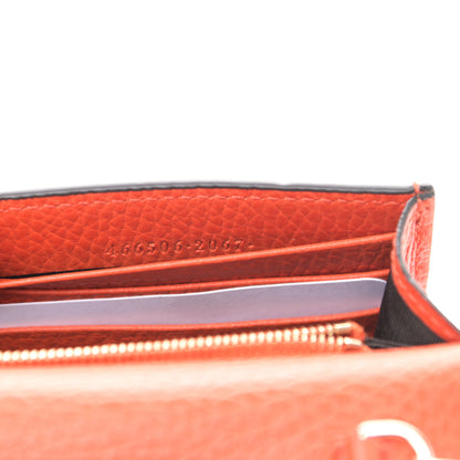 Gucci Dollar Calfskin Medium Betty Chain Wallet Sun Orange 7 of 11