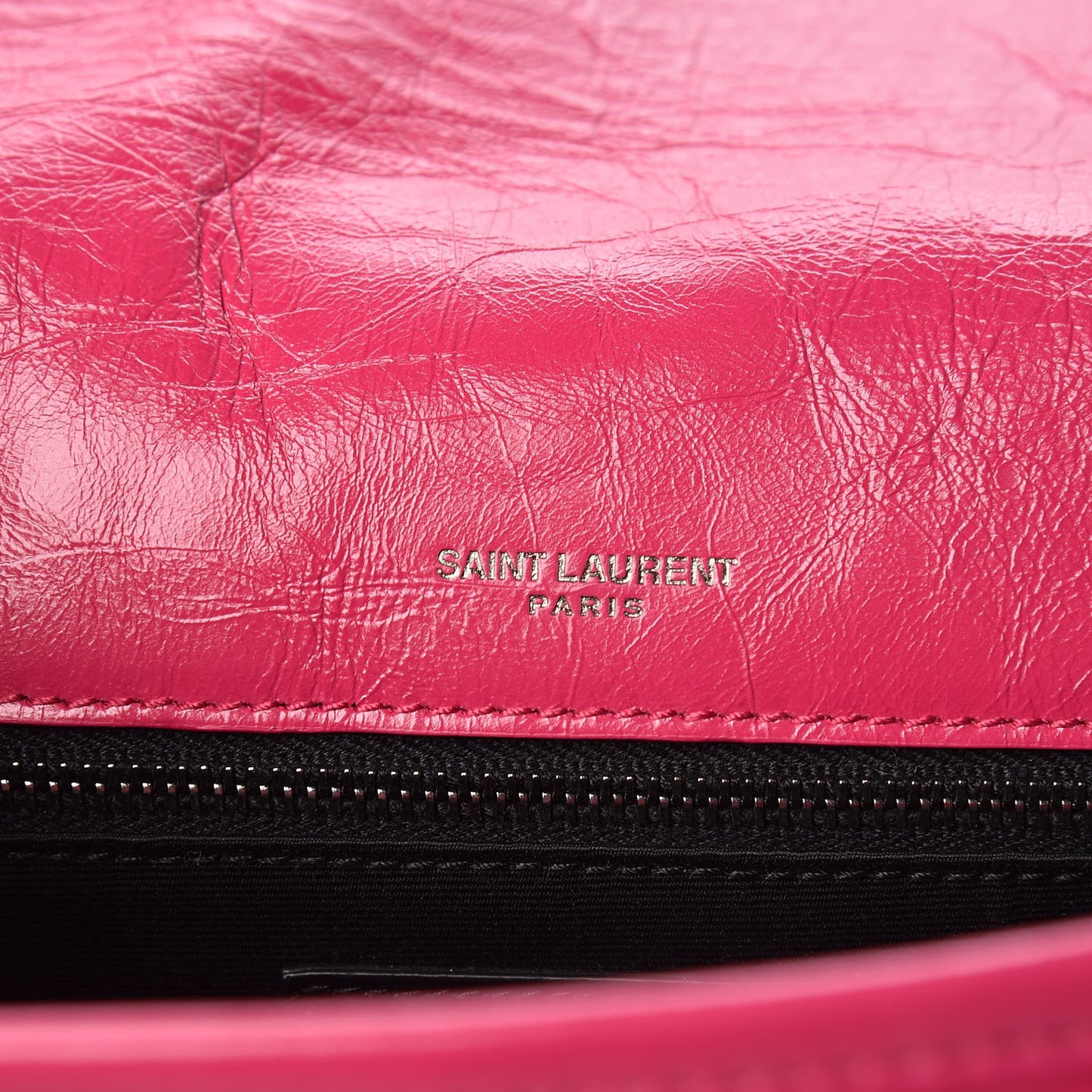 Crinkled Calfskin Matelasse Monogram Medium Niki Chain Satchel Freesia