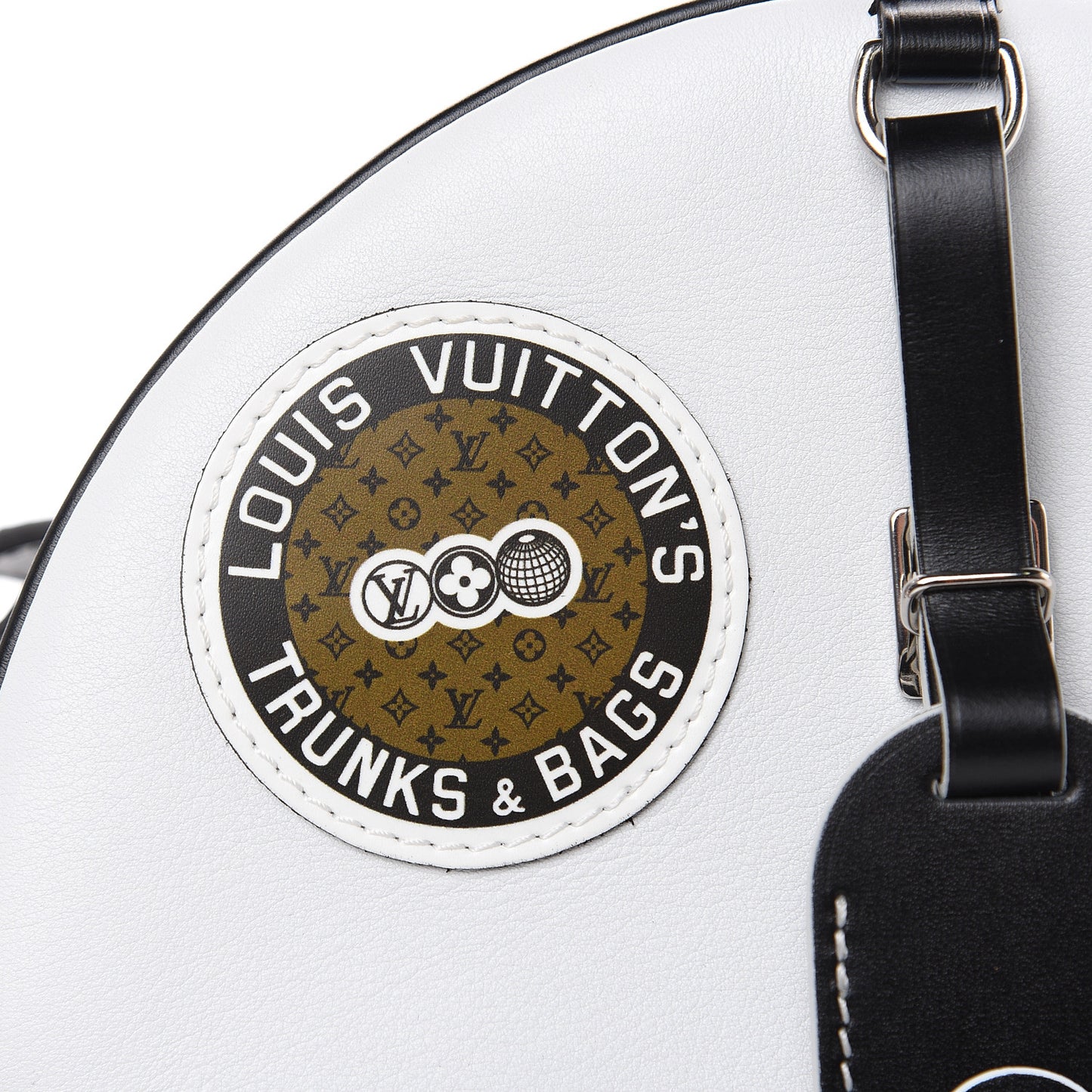 Calfskin Monogram LV Airline Boite Chapeau Souple White