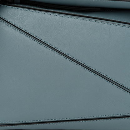 Loewe Calfskin Small Puzzle Bag Stone Blue 8 of 14