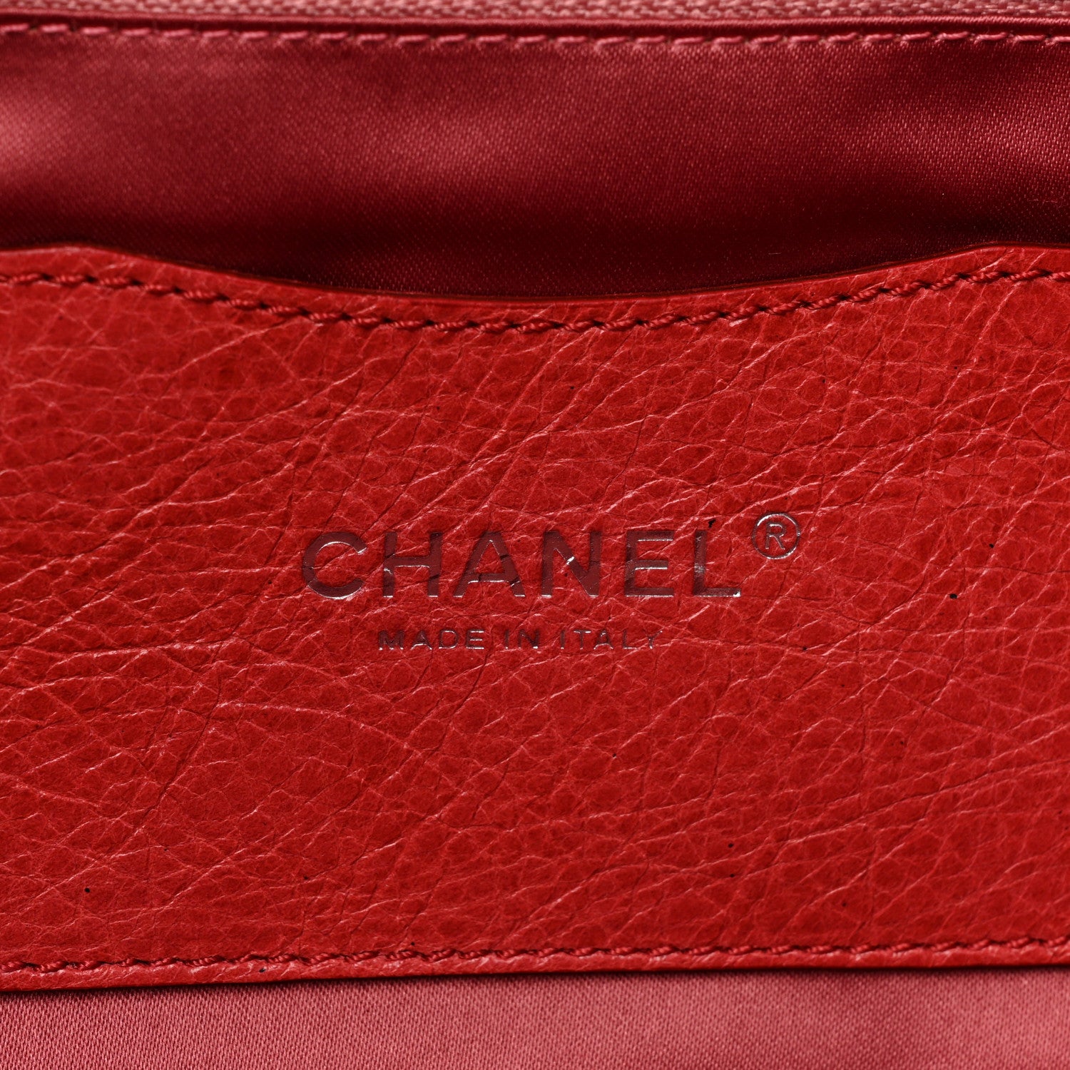Chanel Glazed Calfskin Large On The Road Tote Red 8 of 18