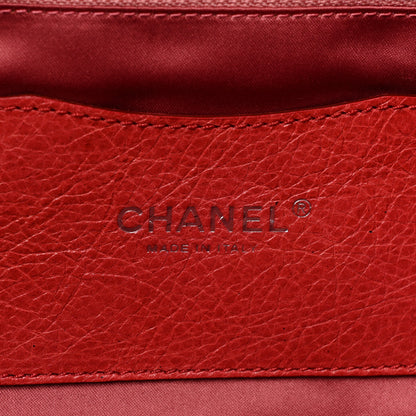 Chanel Glazed Calfskin Large On The Road Tote Red 8 of 18