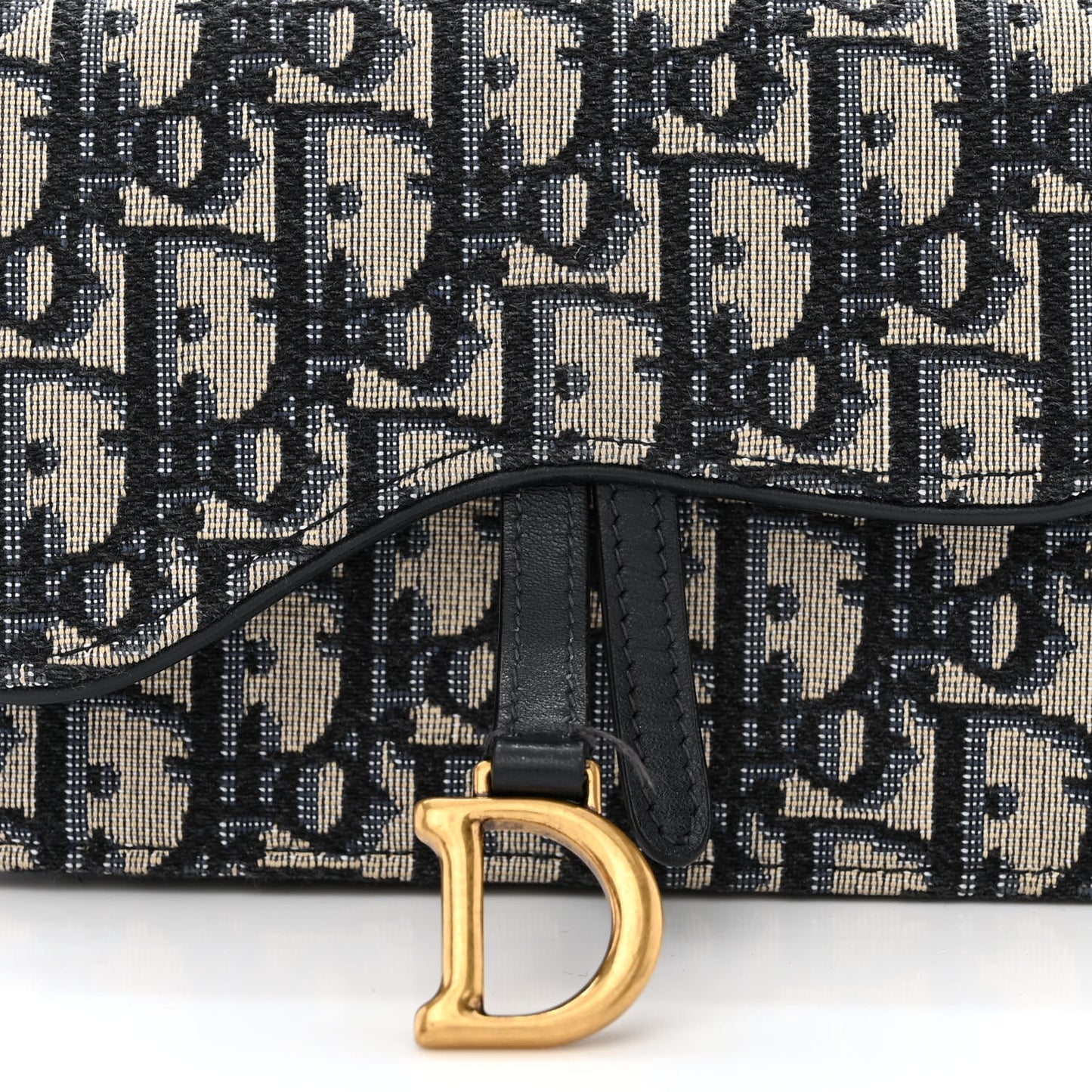 Oblique Saddle Belt Bag Blue