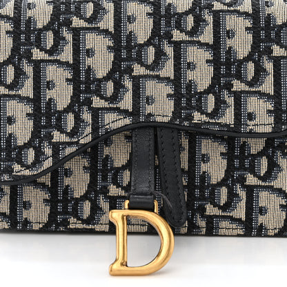 Christian Dior Oblique Saddle Belt Bag Blue 8 of 13
