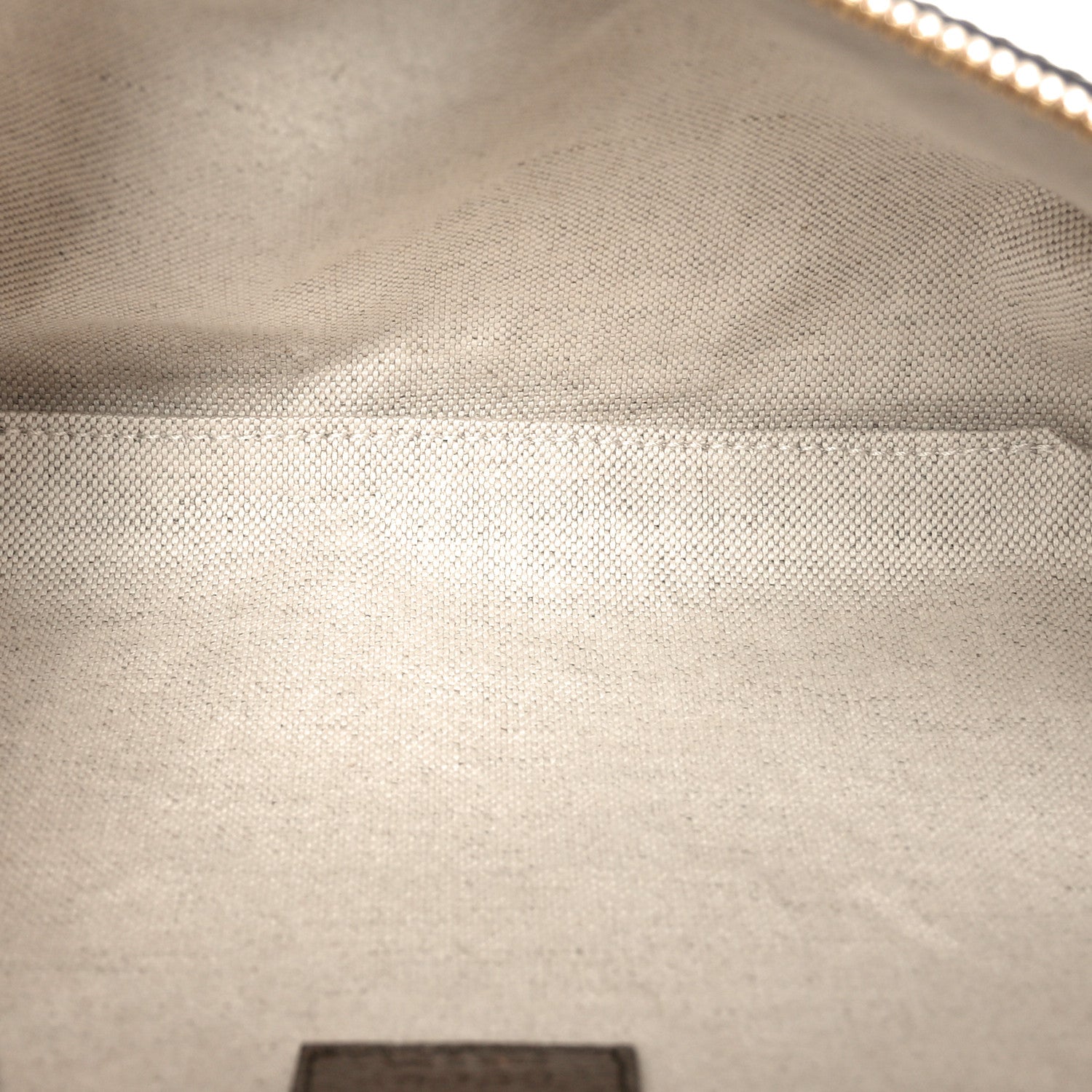 Gucci Monogram Jumbo GG Textured Dollar Calfskin Web Belt Bag Camel Ebony New Acero 5 of 10