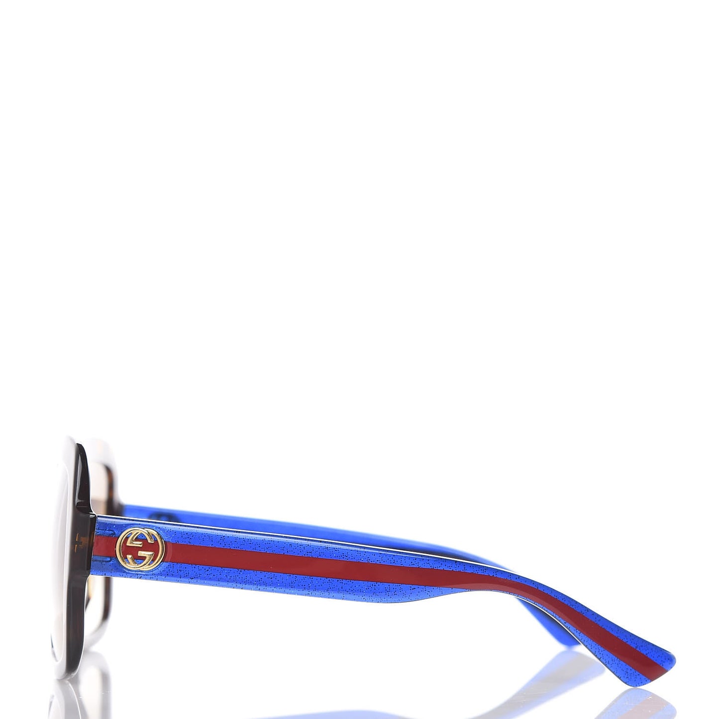 Oversize Square Web GG 0036S Sunglasses Tortoise