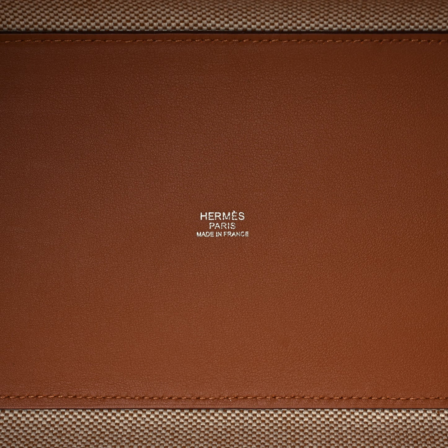 Swift H Canvas Cabas H En Biais 40 Ecru Naturel Gold