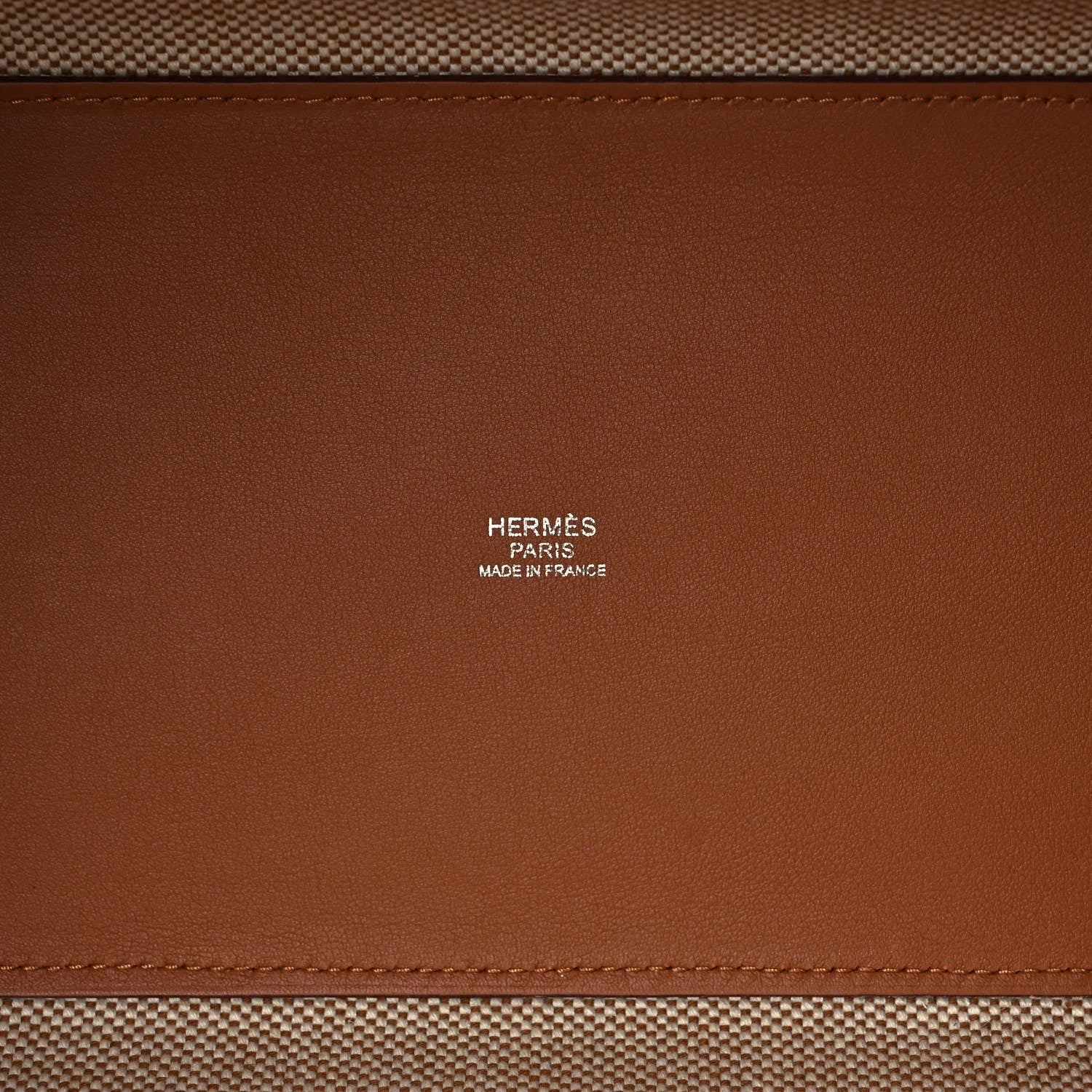 Hermes Swift H Canvas Cabas H En Biais 40 Ecru Naturel Gold 6 of 13