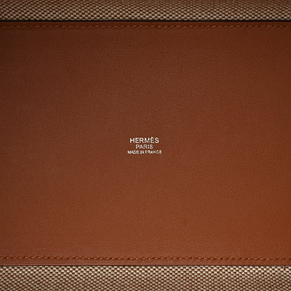 Hermes Swift H Canvas Cabas H En Biais 40 Ecru Naturel Gold 6 of 13