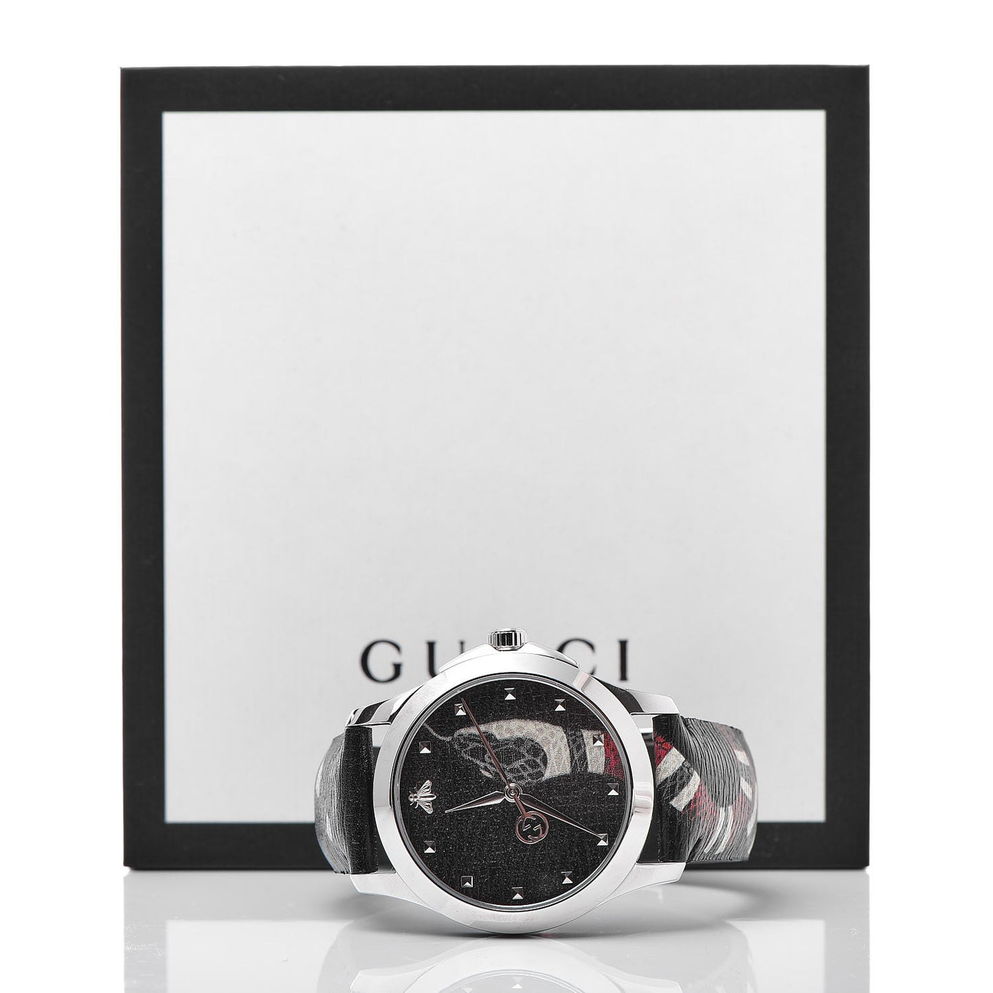 Stainless Steel Calfskin 38mm Le Marche Des Merveilles Snake Quartz Watch Black