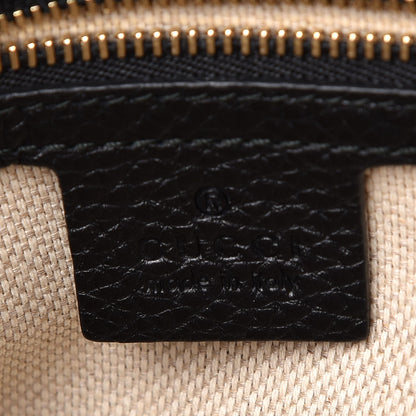 Gucci Pebbled Calfskin Small Soho Top Handle Bag Black 7 of 9