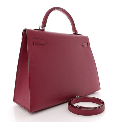 Hermes Epsom Kelly Sellier 32 Rubis 3 of 11