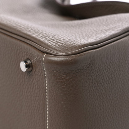 Hermes Taurillon Clemence Lindy 30 Etoupe 10 of 14