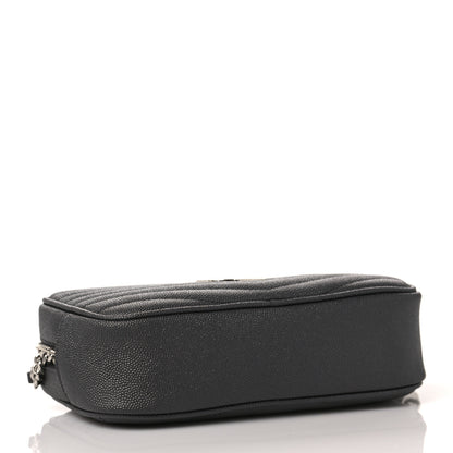 Saint Laurent Grain De Poudre Matelasse Monogram Mini Lou Camera Bag Asphalt 4 of 10