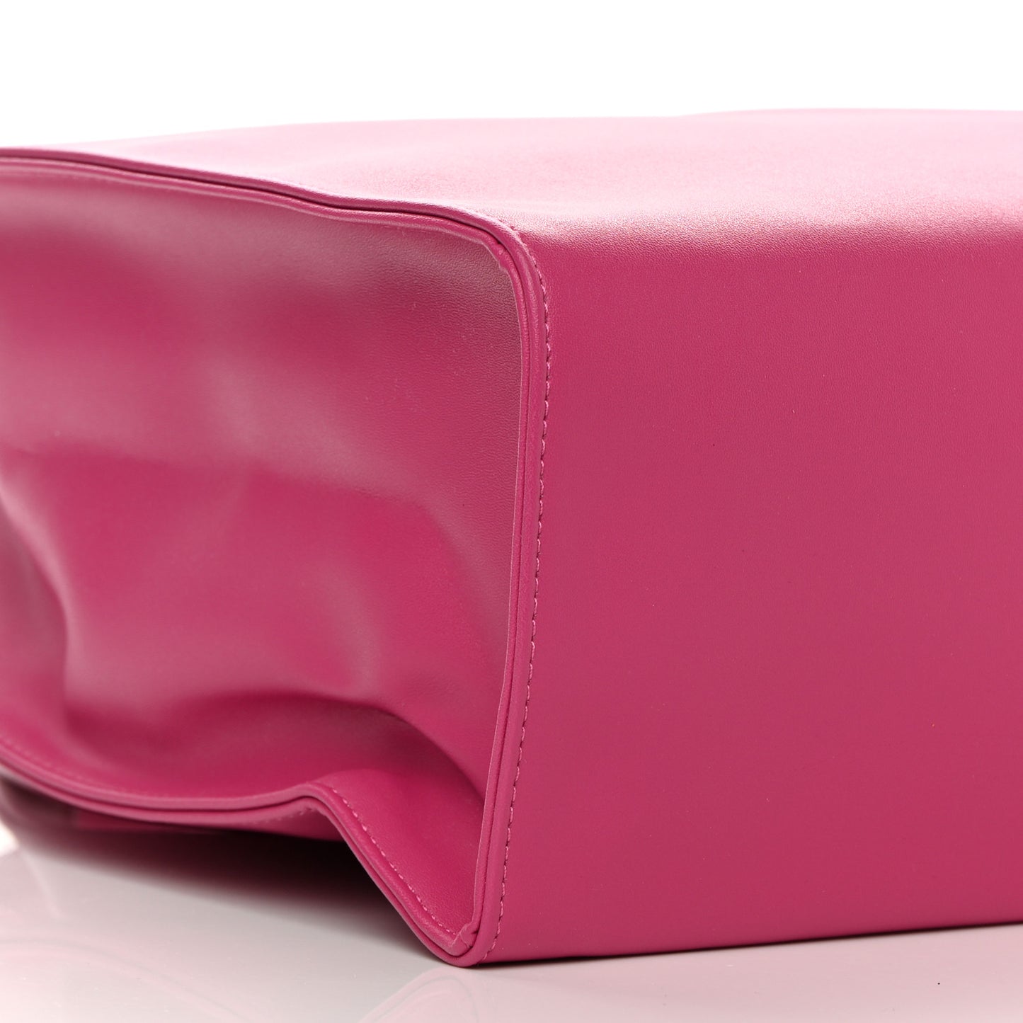 Vegan Leather Medium Shopping Bag Pink