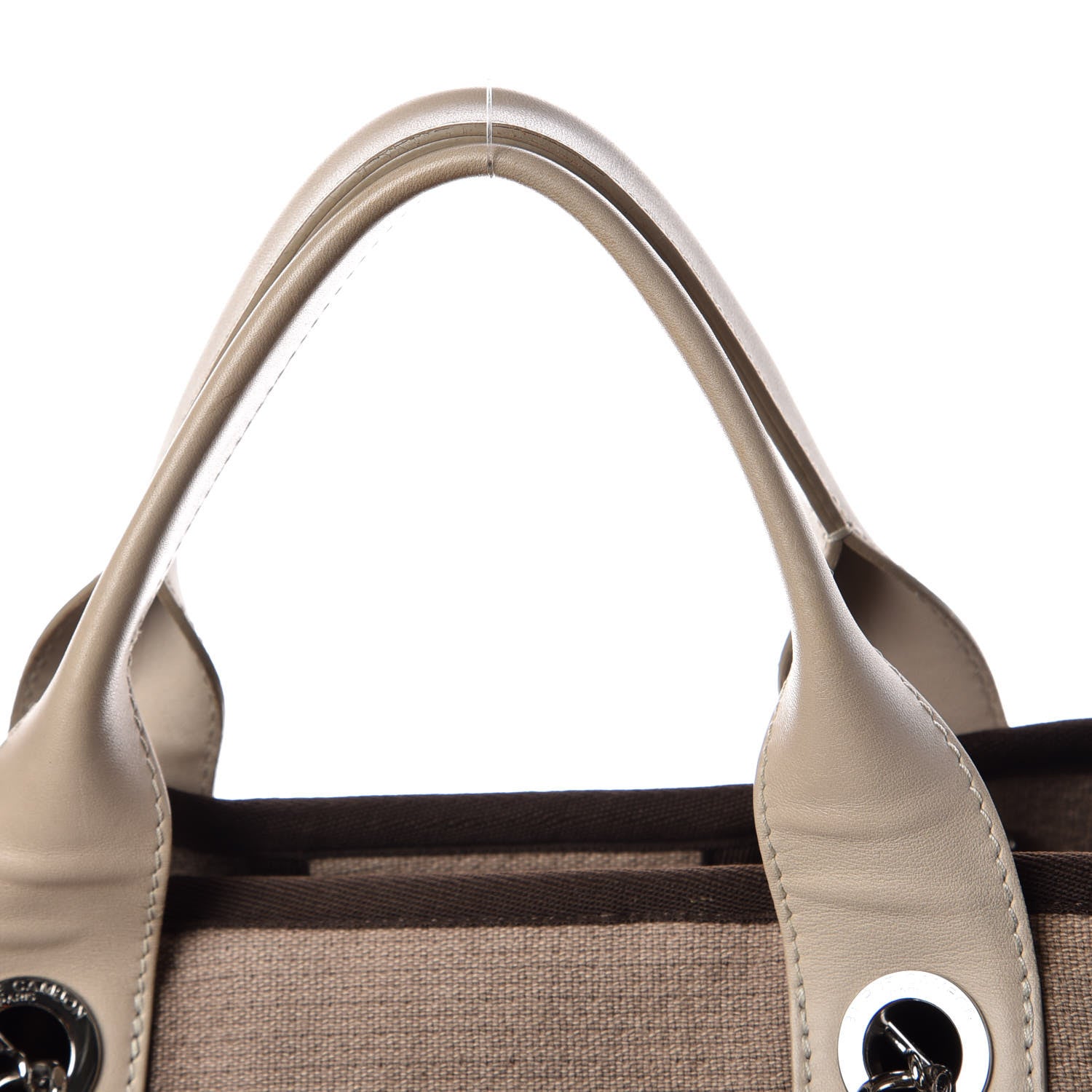 Chanel Canvas Large Deauville Tote Ecru 11 of 11