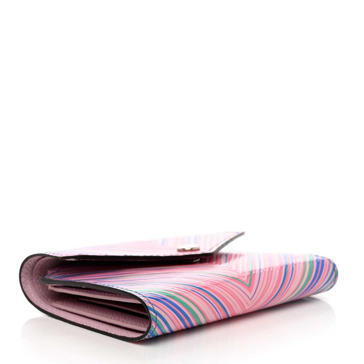 Louis Vuitton Epi Tropical Victorine Wallet Blue Rose 4 of 9