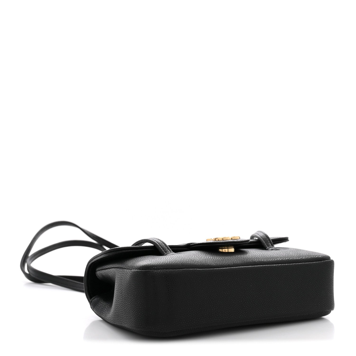 Chanel Shiny Caviar Mini Preppy Coco Shoulder Bag Black 4 of 11