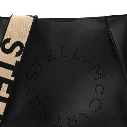 Stella McCartney Eco Alter Nappa Perforated Logo Mini Crossbody Black 7 of 11