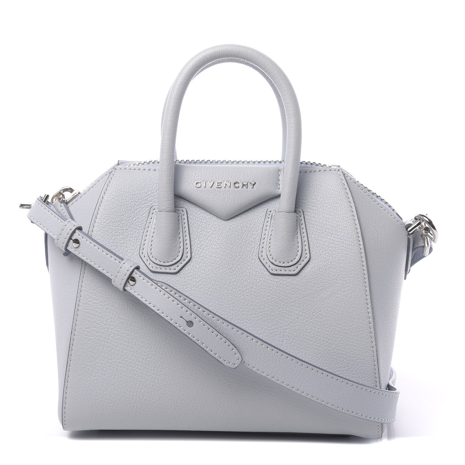 Givenchy Sugar Goatskin Mini Antigona Baby Blue 1 of 10