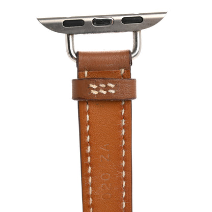 Hermes Barenia 34mm Apple Watch Double Tour Band Fauve 4 of 9