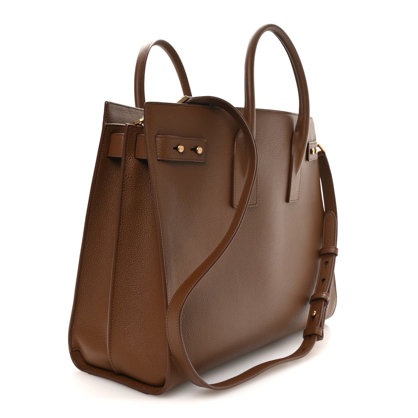 Grained Calfskin Large Souple Sac De Jour Cinnamon