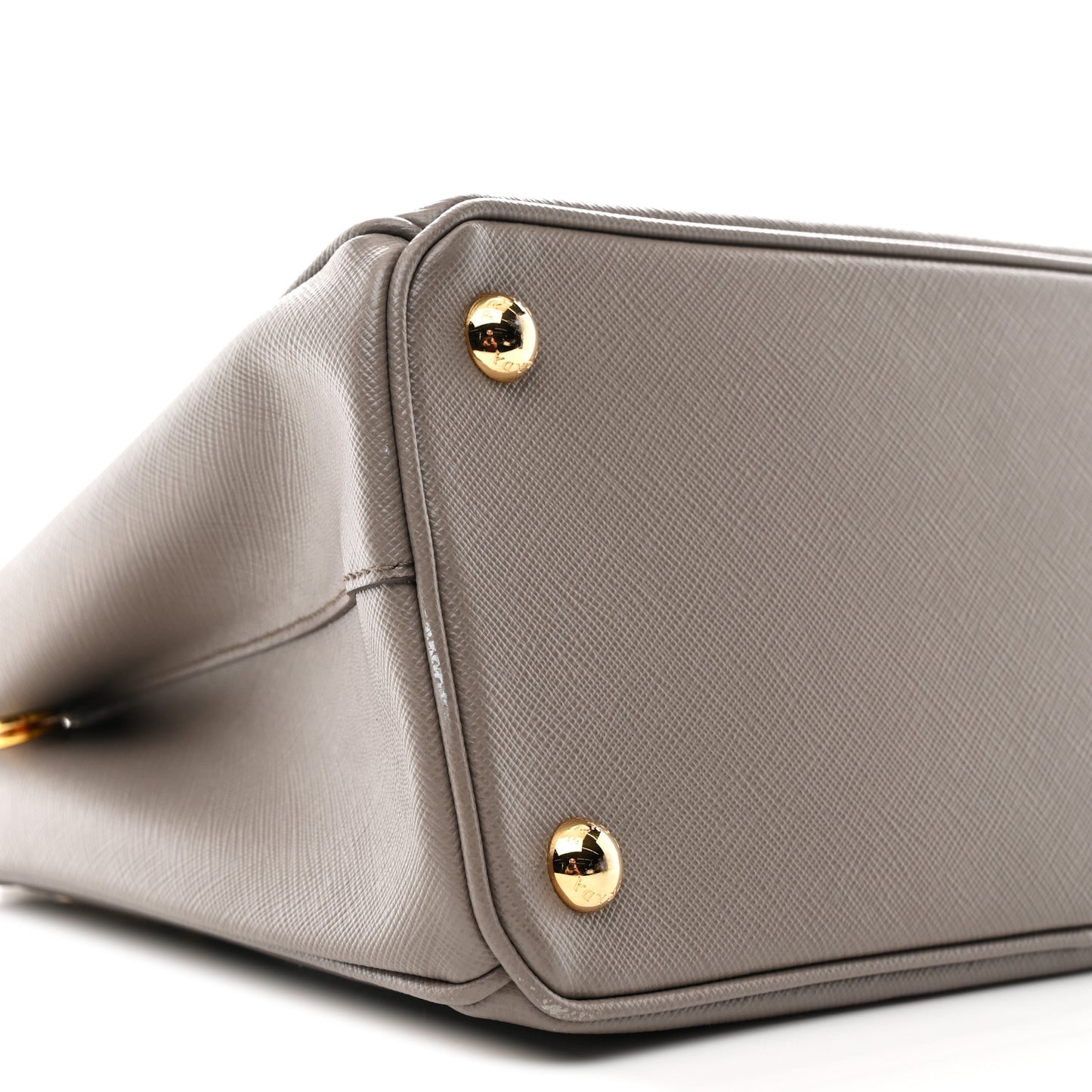 Saffiano Small Galleria Double Zip Tote Argilla