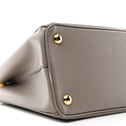 Prada Saffiano Small Galleria Double Zip Tote Argilla 9 of 12