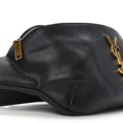 Saint Laurent Grain De Poudre Monogram Belt Bag Black 7 of 8