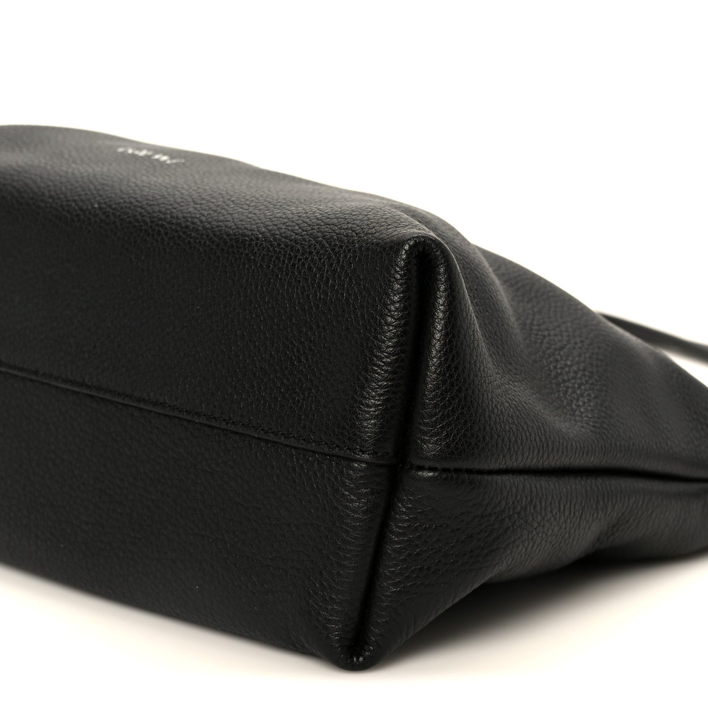 Mellow Nappa Medium Donut Chain Flamenco Knot Purse Black