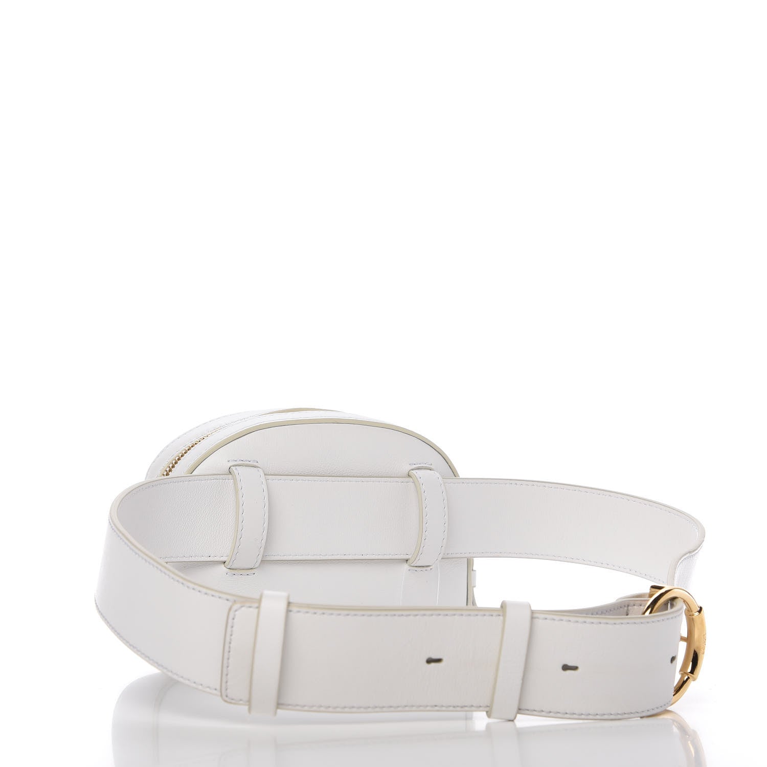 Chloe Smooth Calfskin Little Horses Embroidered Signature Belt Bag Brilliant White 3 of 9