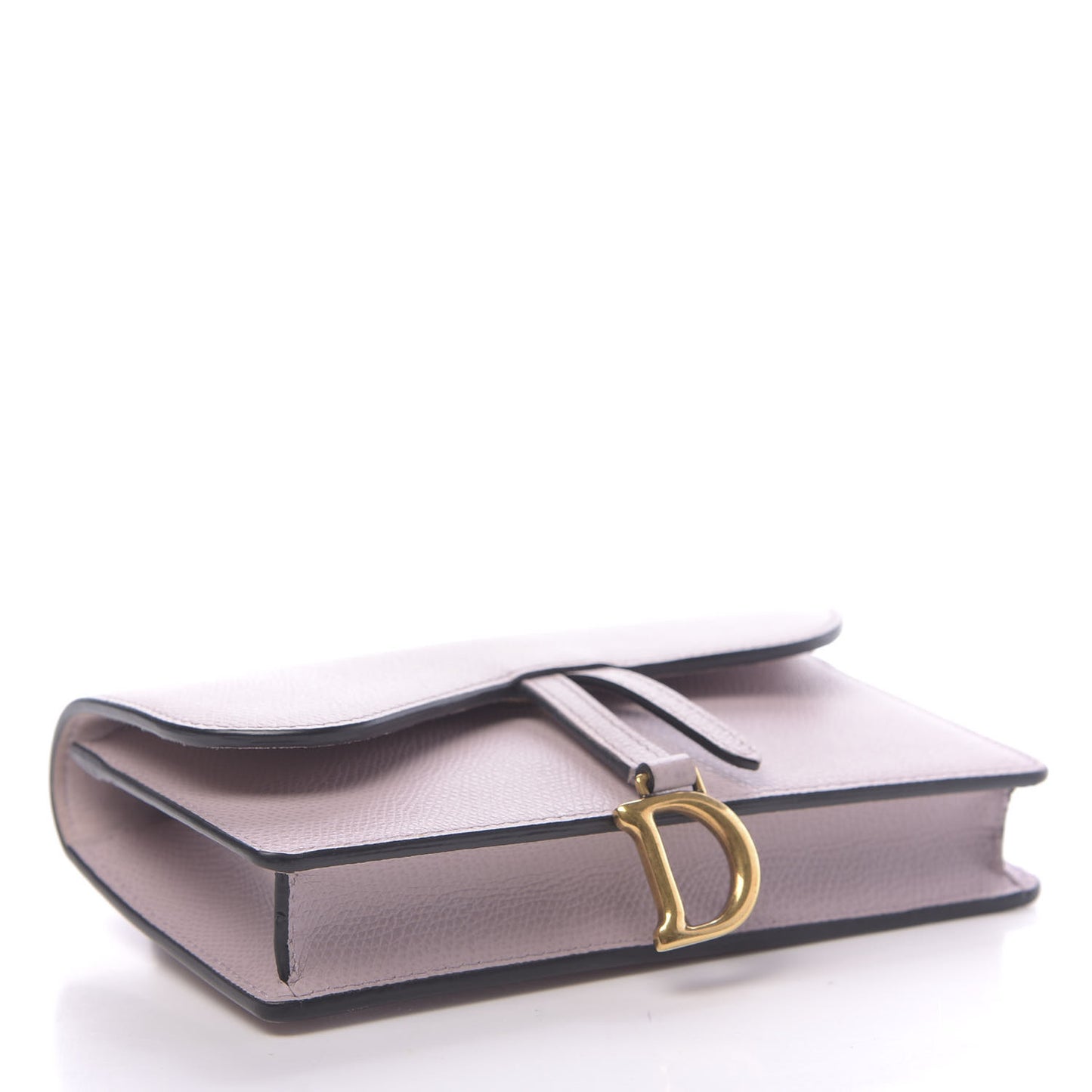 Grained Calfskin Saddle Belt Bag Light Purple