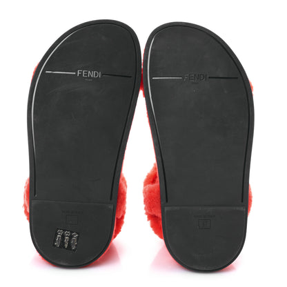 Fendi Shearling FF Fendi Feel Sandals 37 Georgia Scuro 37 5 of 7
