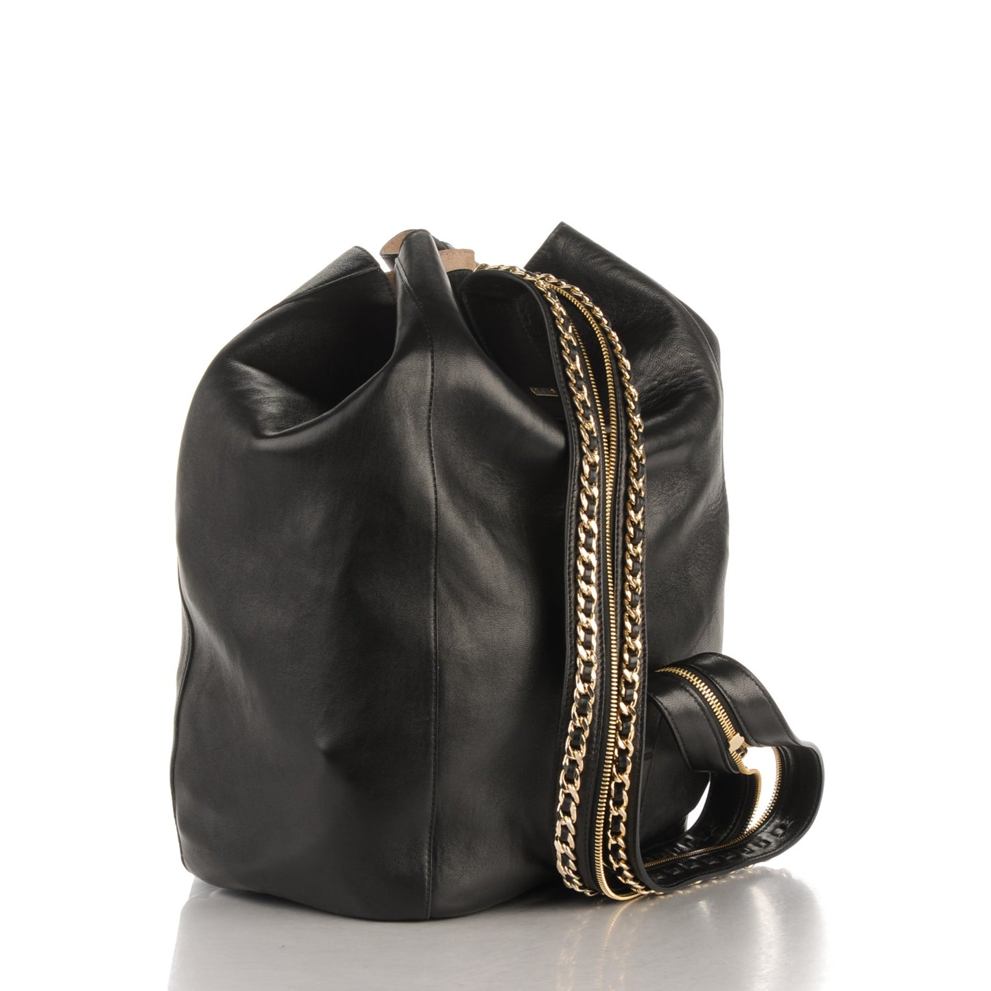 Nappa Large Echo Convertible Backpack Black