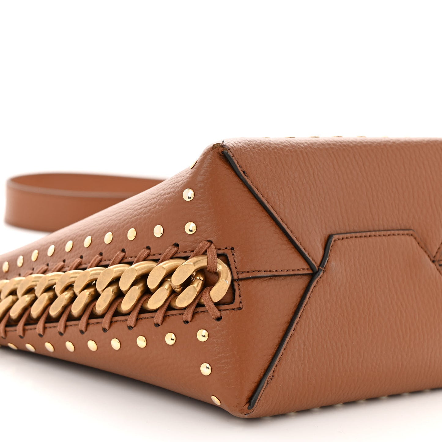 Eco Alter Nappa Studded Frayme Bucket Pecan