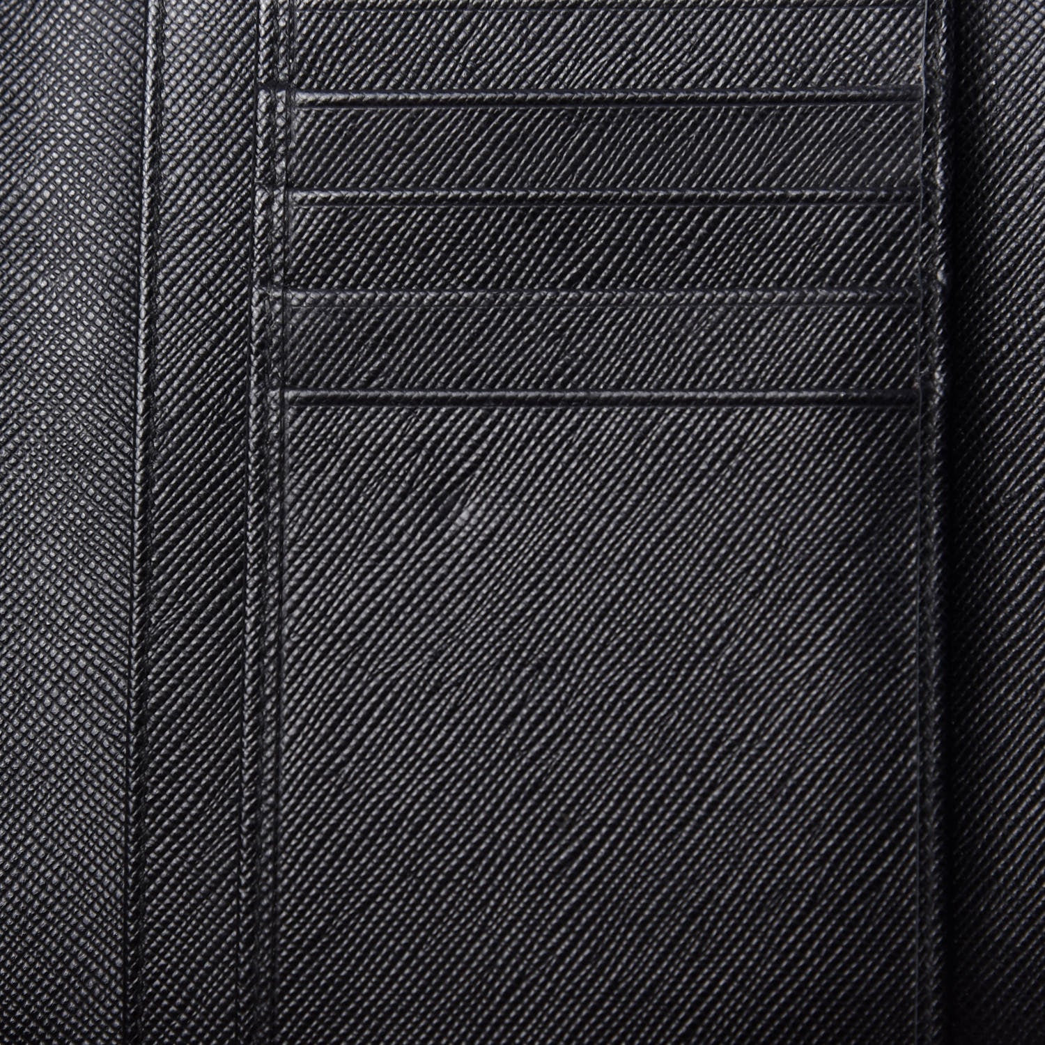 Prada Saffiano Compact Envelope Wallet Black 6 of 9