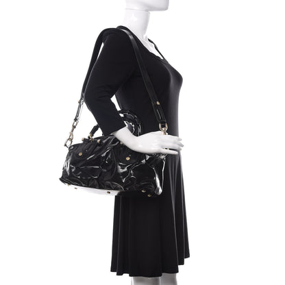 Gucci Dialux Pop Bamboo Top Handle Tote Black 2 of 10