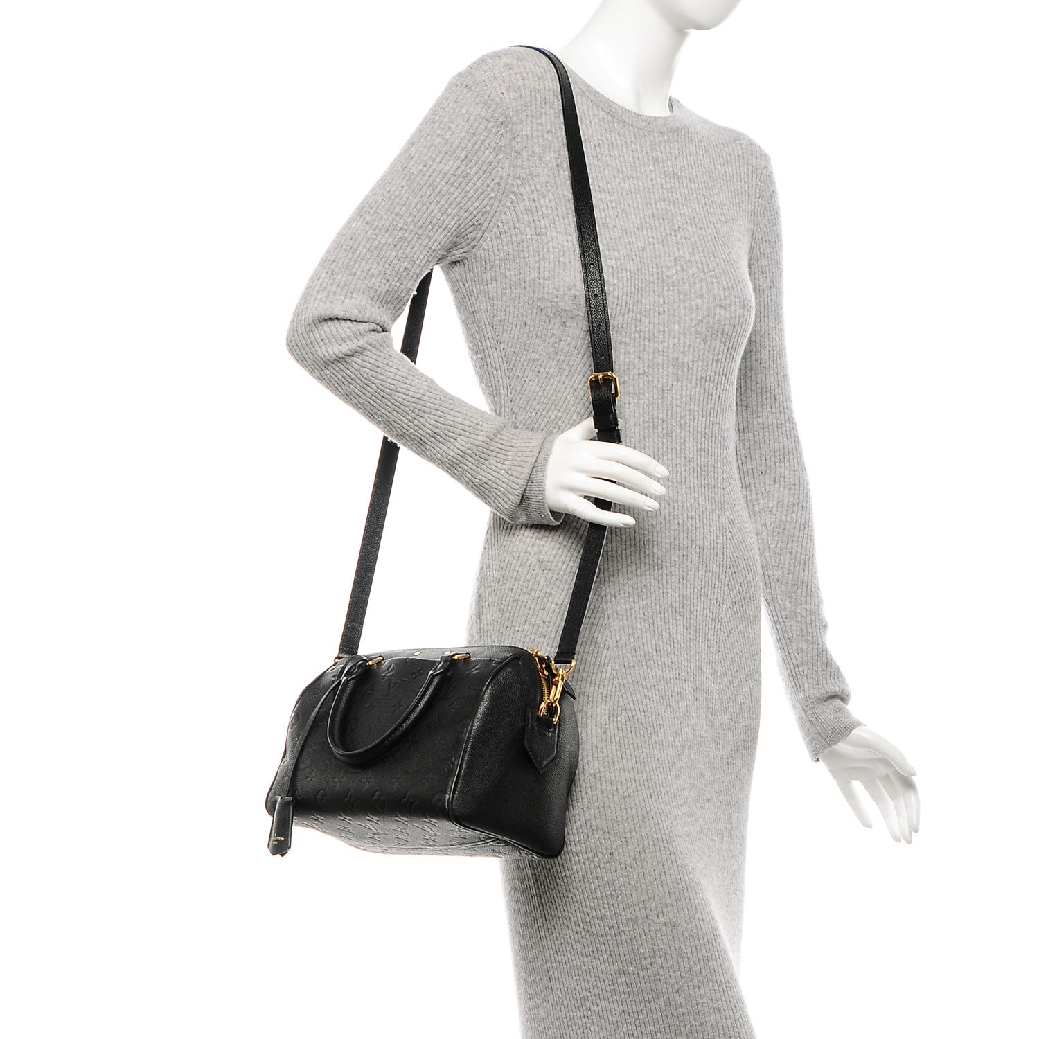 Louis Vuitton Empreinte Speedy Bandouliere 25 NM Black 2 of 6