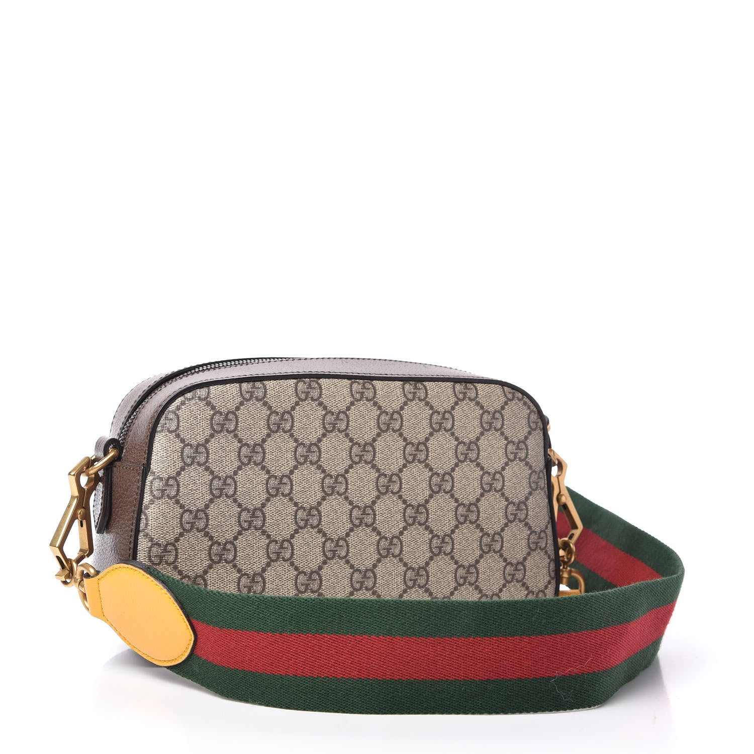 Gucci GG Supreme Monogram Web Neo Vintage Shoulder Bag Beige New Acero Crop 3 of 10