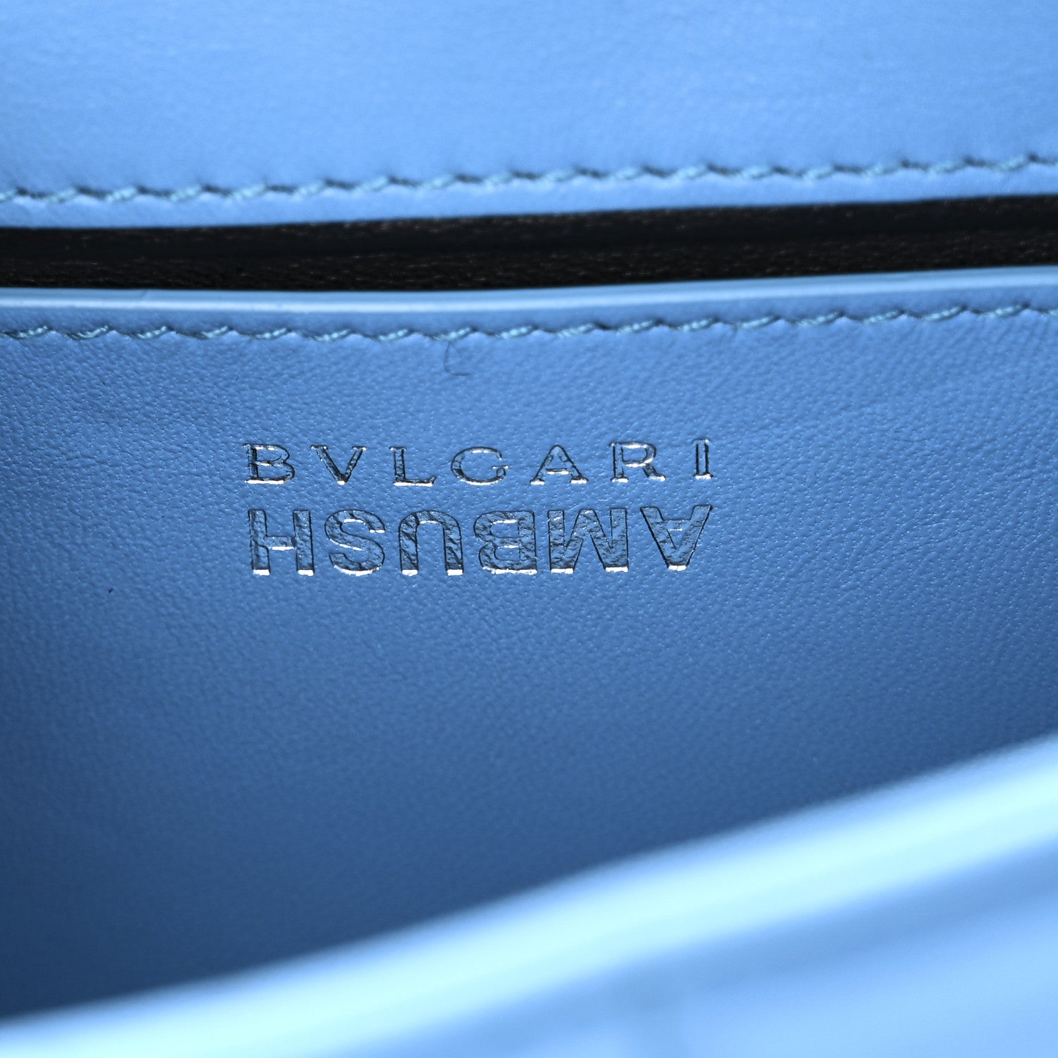 Bulgari X AMBUSH Nappa Serpenti Crossbody Bag Blue 1840700